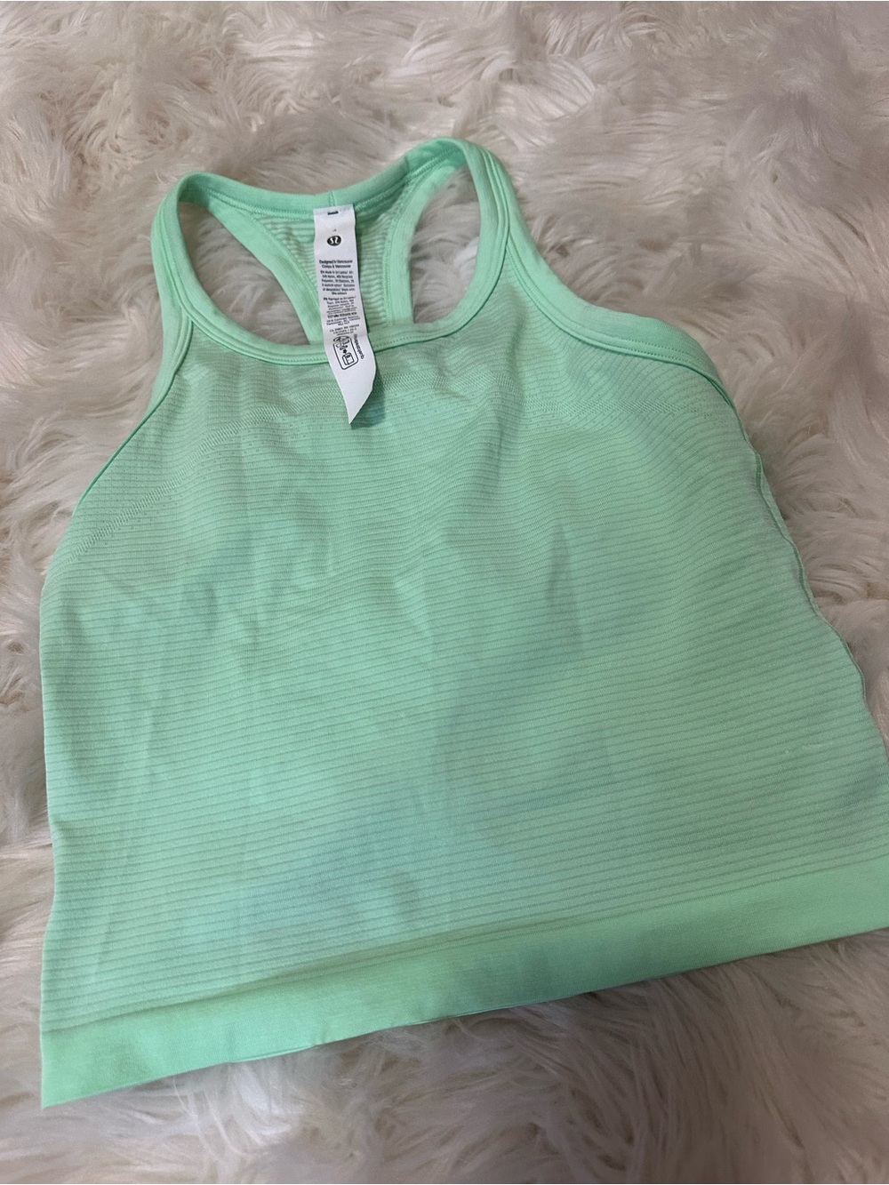 lululemon athletica Mint Ribbed Racerback Tank